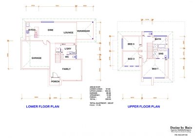 Abarca Subdivsion-Lower and Upper Floor Plans
